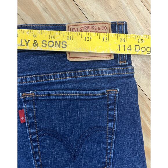 Levis 512 Women's Perfectly Slimming High Rise Bootcut Blue Jeans Size 10 Y2K - Picture 6 of 7